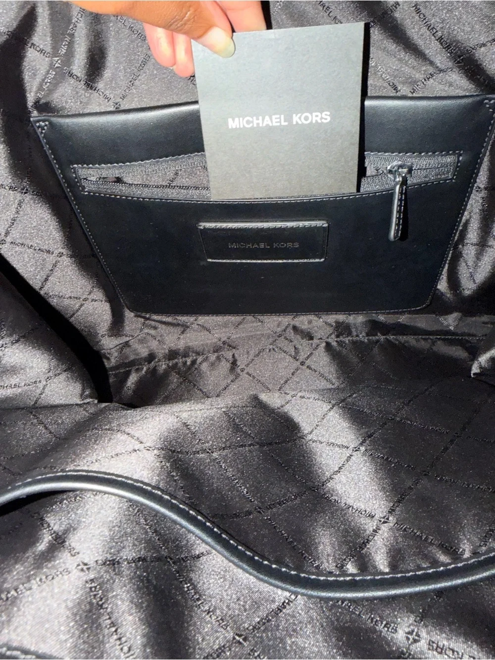 Michael Kors Black Pebbled Leather Men's Tote